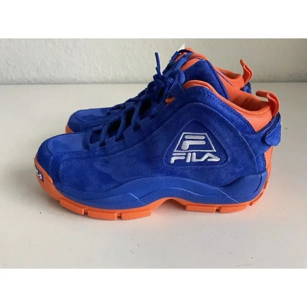 Fila‎ 96 Grant Hill 2 New York Knicks 1BM01798-423 Blue Orange Suede Men’s Sz 9